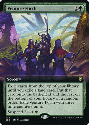 Venture Forth (Extended Art) [Commander Legends: Battle for Baldur's Gate] 