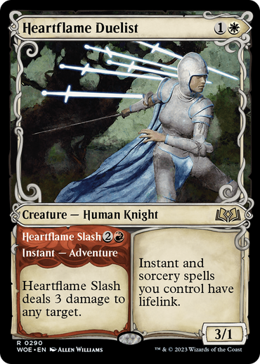 Heartflame Duelist // Heartflame Slash (Showcase) [Wilds of Eldraine] 