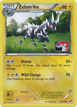 Zebstrika (42/114) (League Promo) [Black &amp; White: Base Set] 