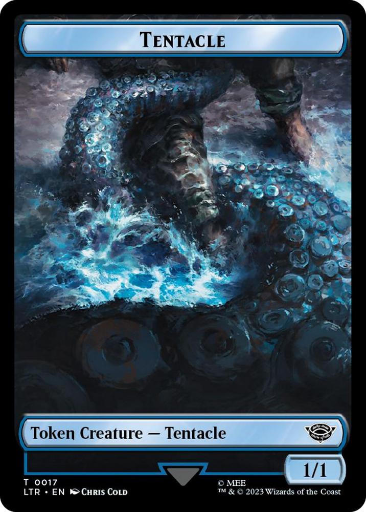 Tentacle // Food (0023) Double-Sided Token (Surge Foil) [The Lord of the Rings: Tales of Middle-Earth Tokens] 