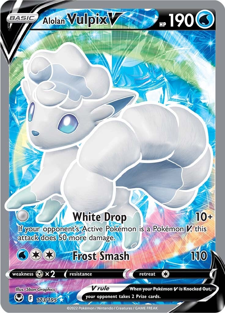 Alolan Vulpix V (173/195) [Sword & Shield: Silver Tempest] 