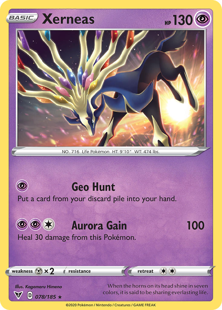 Xerneas (078/185) [Sword & Shield: Vivid Voltage] 