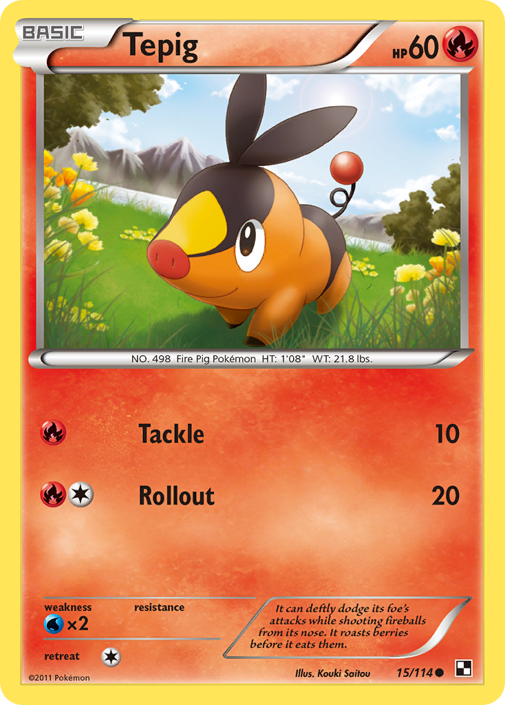 Tepig (15/114) [Black & White: Base Set] 