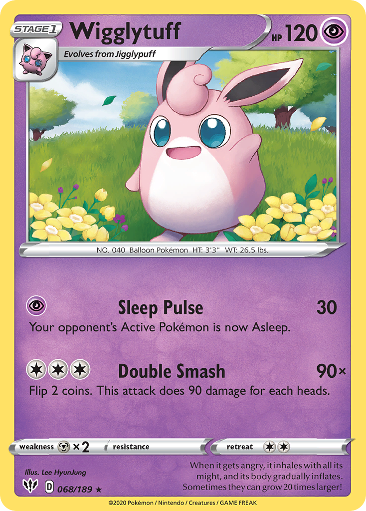 Wigglytuff (068/189) [Sword & Shield: Darkness Ablaze] 