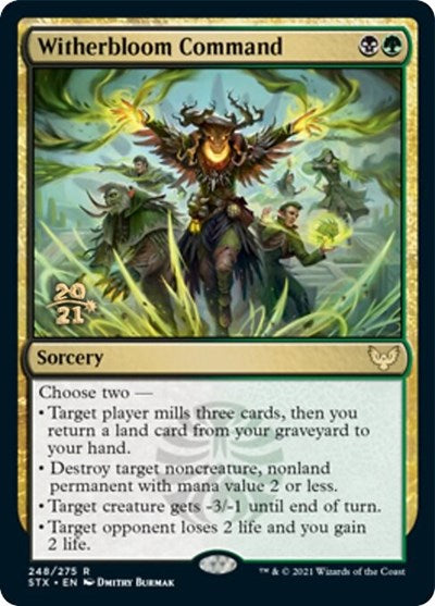 Witherbloom Command [Strixhaven: School of Mages Prerelease Promos] 