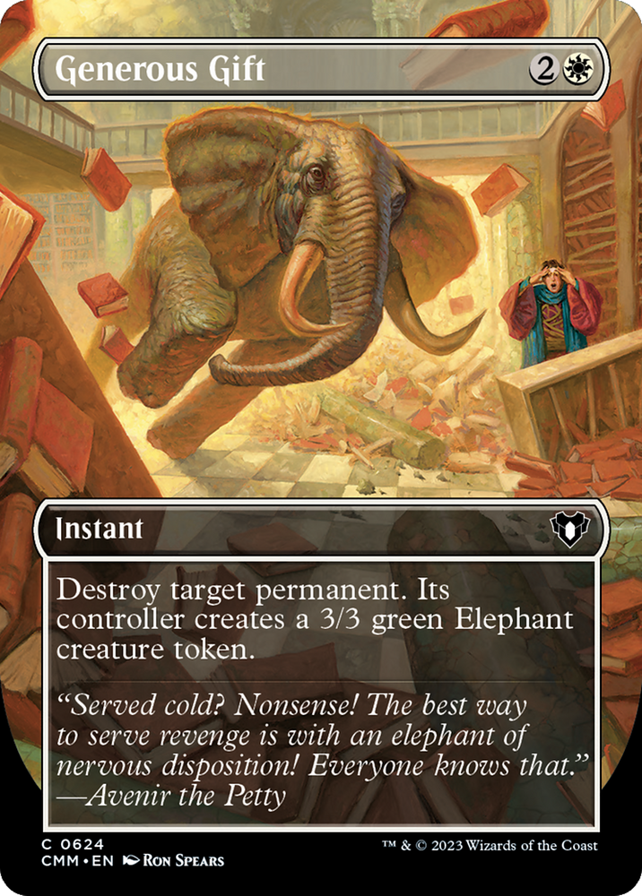 Generous Gift (Borderless Alternate Art) [Commander Masters] 