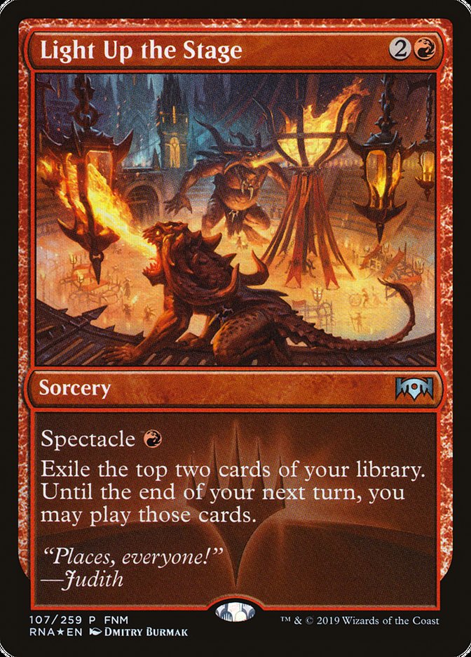 Light Up the Stage (FNM) [Ravnica Allegiance Promos] 