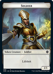 Elf Warrior // Soldier Double-Sided Token [Starter Commander Decks] 