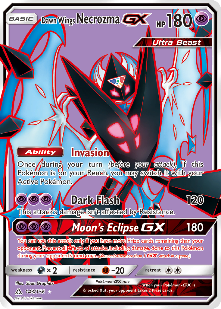 Dawn Wings Necrozma GX (143/156) [Sun & Moon: Ultra Prism] 