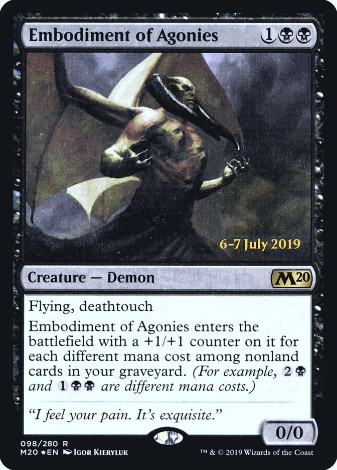 Embodiment of Agonies [Core Set 2020 Prerelease Promos] 