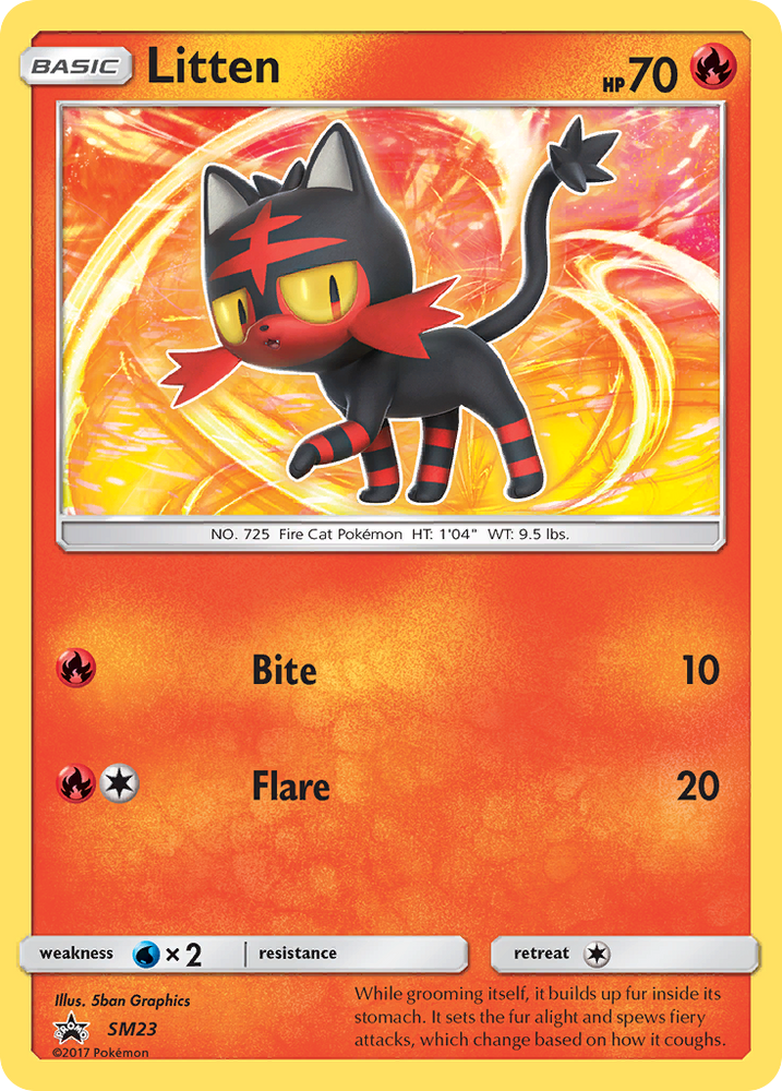 Litten (SM23) [Sun &amp; Moon: Black Star Promos] 