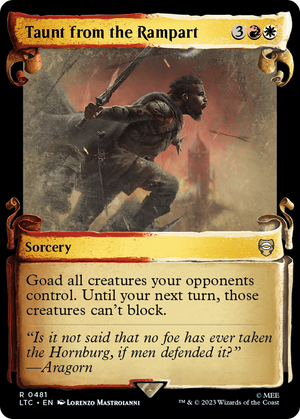 Taunt from the Rampart [The Lord of the Rings: Tales of Middle-Earth Commander Showcase Scrolls] 