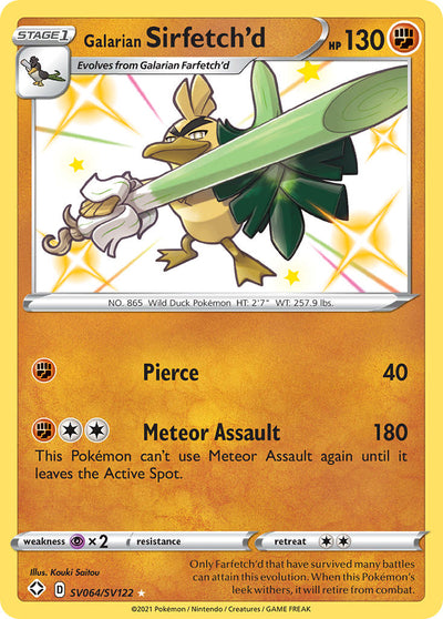 Galarian Sirfetch'd (SV064/SV122) [Sword &amp; Shield: Shining Fates] 