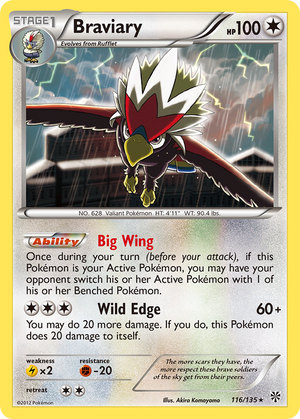 Braviary (116/135) [Black &amp; White: Plasma Storm] 