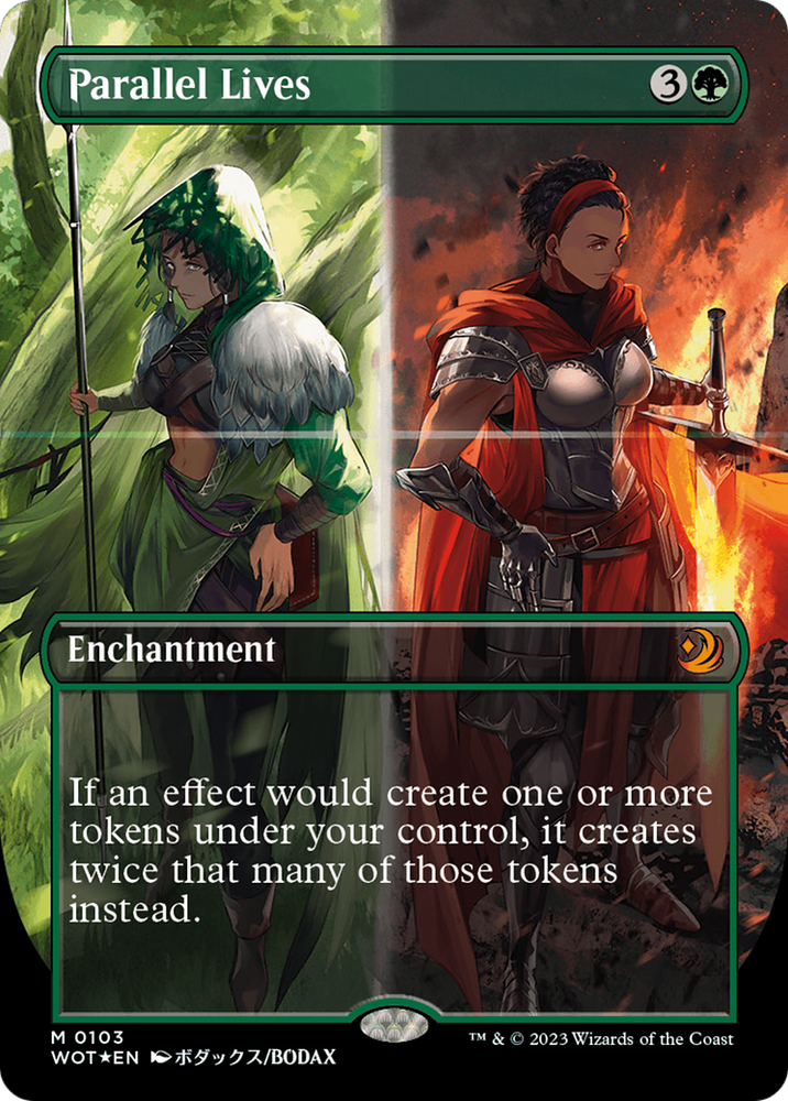 Parallel Lives (Anime Borderless) (Confetti Foil) [Wilds of Eldraine: Enchanting Tales] 