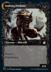 Shady Traveler // Stalking Predator (Showcase Equinox) [Innistrad: Midnight Hunt] 