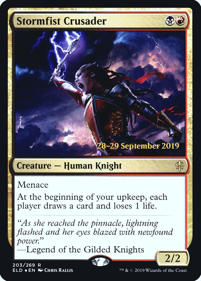 Stormfist Crusader [Throne of Eldraine Prerelease Promos] 