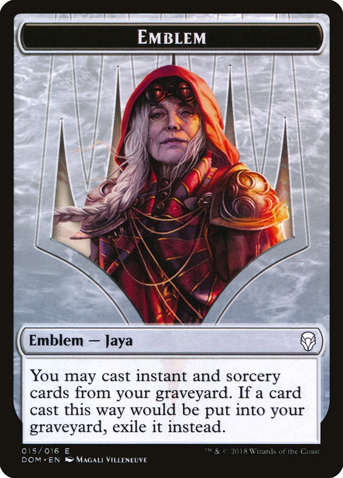 Jaya Ballard Emblem [Dominaria Tokens] 