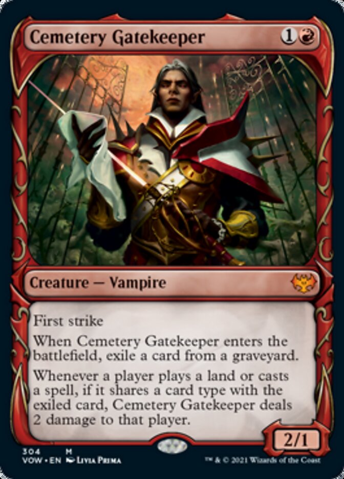 Cemetery Gatekeeper (Showcase Fang Frame) [Innistrad: Crimson Vow] 