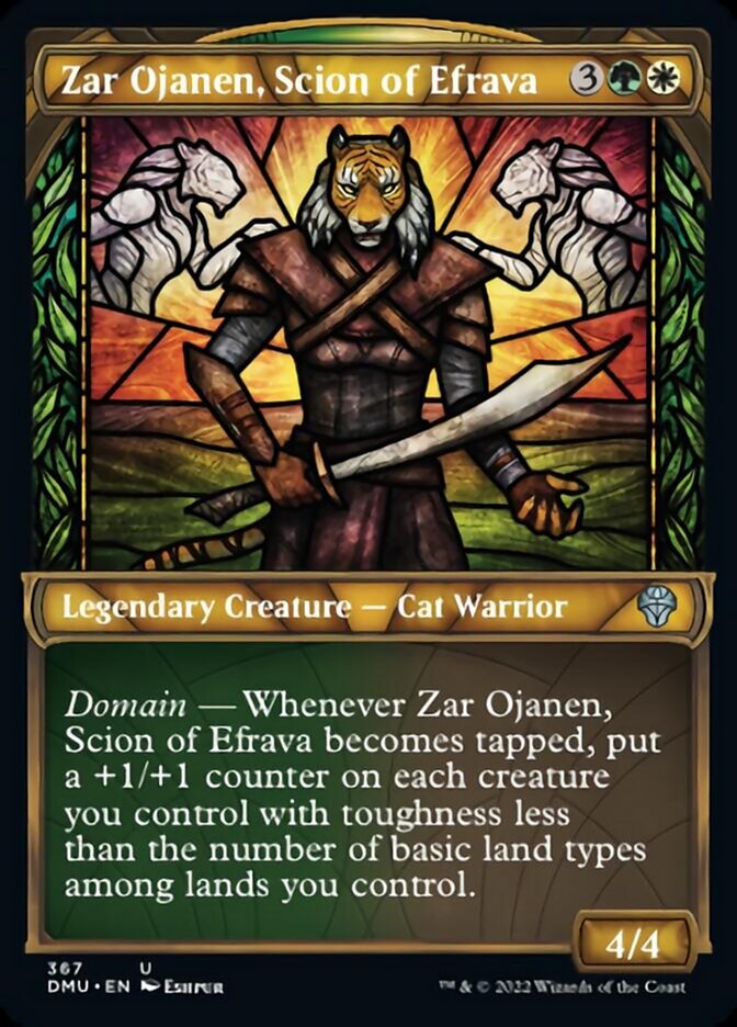 Zar Ojanen, Scion of Efrava (Showcase Textured) [Dominaria United] 