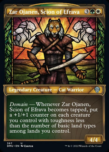 Zar Ojanen, Scion of Efrava (Showcase Textured) [Dominaria United] 