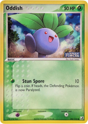 Oddish (64/115) (Stamped) [EX: Unseen Forces] 