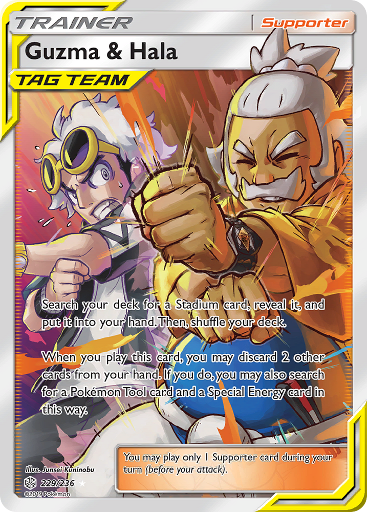 Guzma &amp; Hala (229/236) [Sun &amp; Moon: Cosmic Eclipse] 