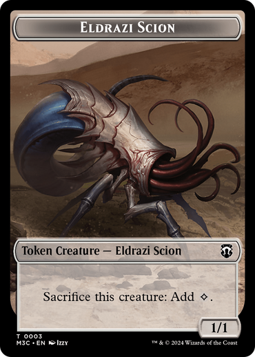 Eldrazi Scion // Eldrazi Spawn Double-Sided Token [Modern Horizons 3 Commander Tokens] 