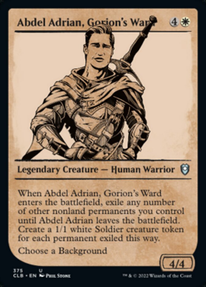 Abdel Adrian, Gorion's Ward (Showcase) [Commander Legends: Battle for Baldur's Gate] 