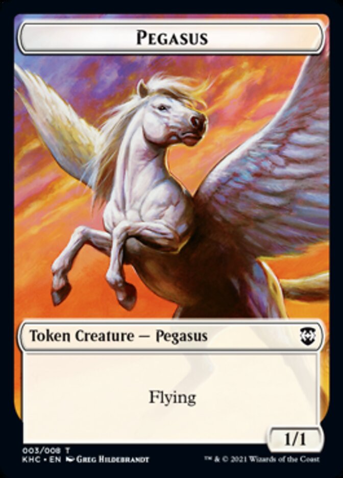 Pegasus Token [Kaldheim Commander Tokens] 