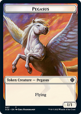 Pegasus // Thopter Double-Sided Token [Starter Commander Decks] 