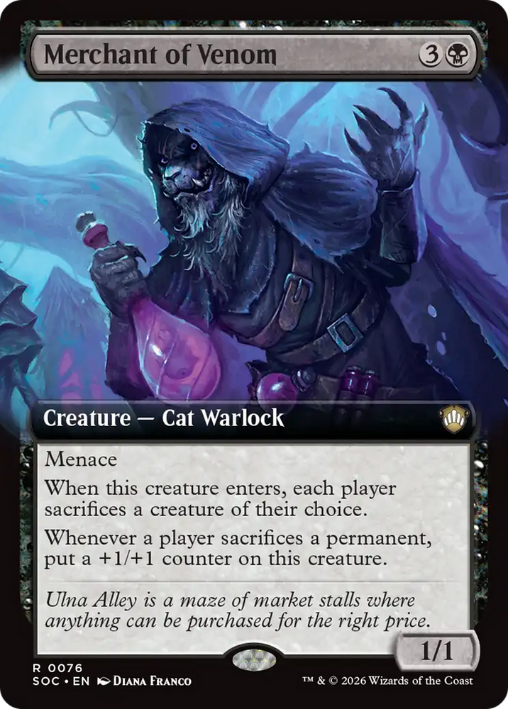 Merchant of Venom (Extended Art) [Secrets of Strixhaven Commander]