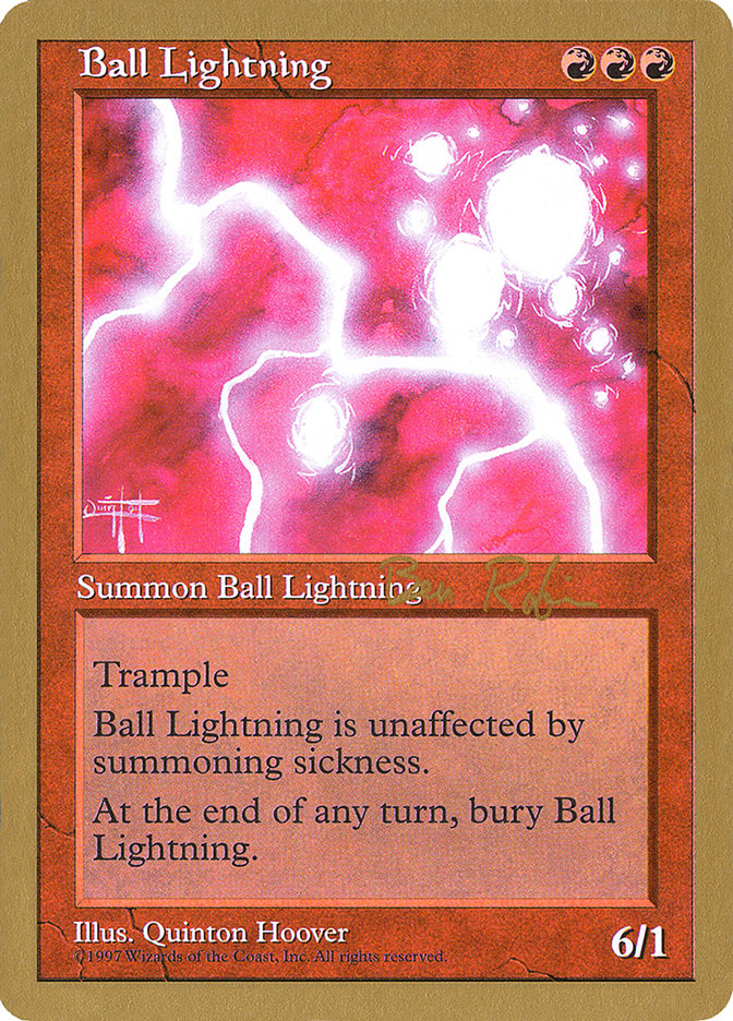 Ball Lightning (Ben Rubin) [World Championship Decks 1998] 