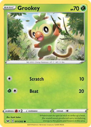 Grookey (011/202) (Premium Collection) [Sword &amp; Shield: Base Set] 