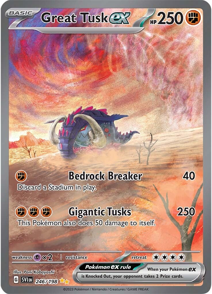 Great Tusk ex (246/198) [Scarlet & Violet: Base Set] 