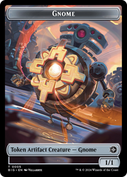 Gnome // Plot Double-Sided Token [Outlaws of Thunder Junction: The Big Score Tokens] 
