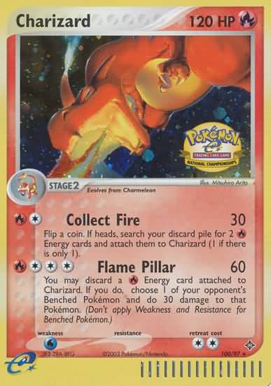 Charizard (100/97) (National Championship 2004) [League &amp; Championship Cards] 