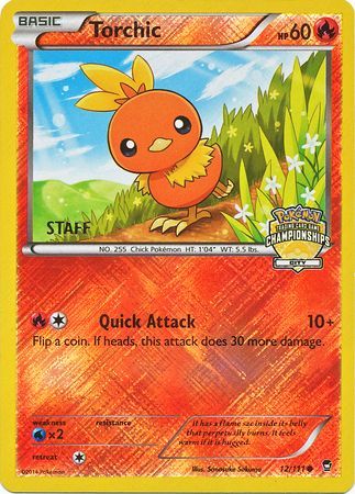 Torchic (12/111) (City Championship Promo Staff) [XY: Furious Fists]