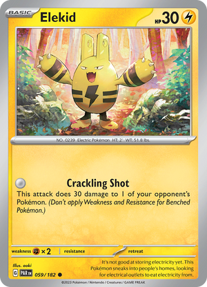 Elekid (059/182) [Scarlet &amp; Violet: Paradox Rift] 