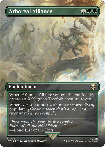 Arboreal Alliance (Borderless) (Surge Foil) [The Lord of the Rings: Tales of Middle-Earth Commander] 