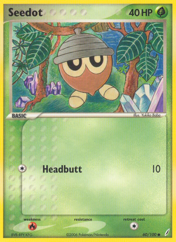 Seedot (60/100) [EX: Crystal Guardians] 