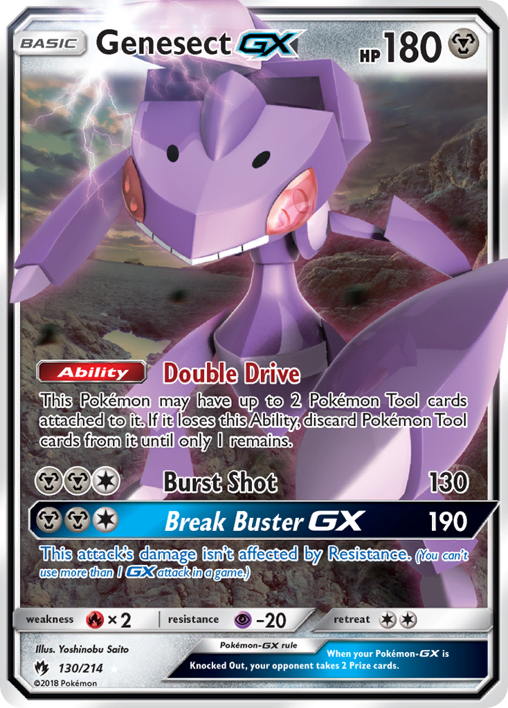 Genesect GX (130/214) [Sun & Moon: Lost Thunder] 