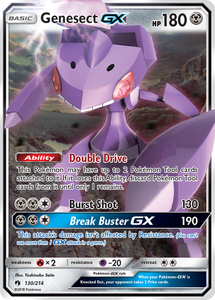 Genesect GX (130/214) [Sun &amp; Moon: Lost Thunder] 