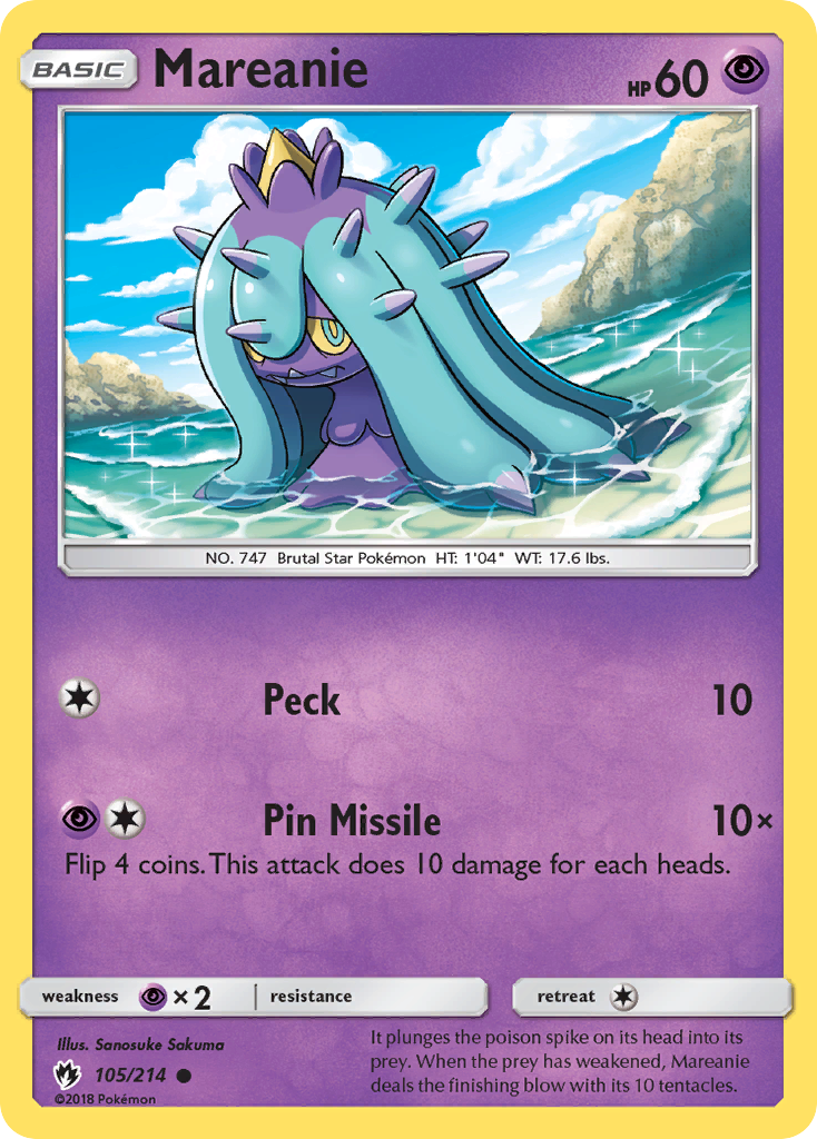 Mareanie (105/214) [Sun & Moon: Lost Thunder] 