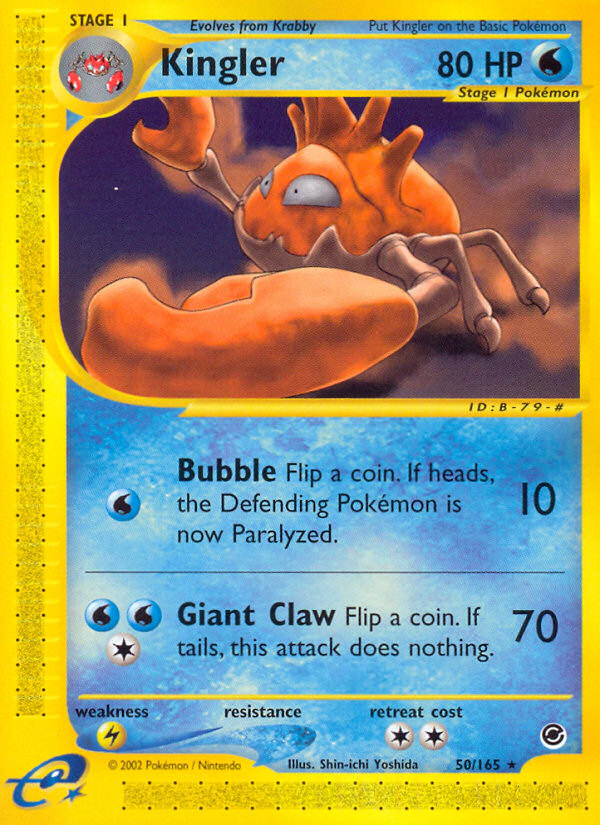 Kingler (50/165) [Expedition: Base Set] 
