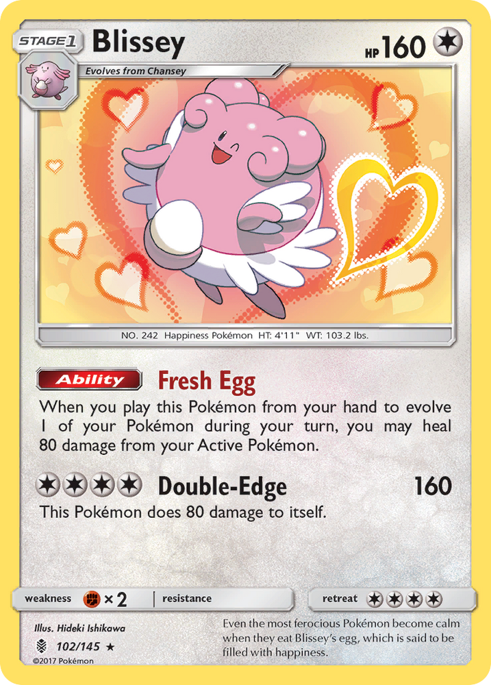 Blissey (102/145) [Sun &amp; Moon: Guardians Rising] 