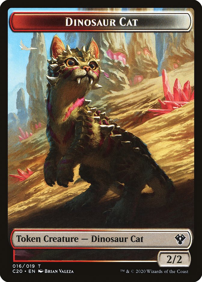 Bird // Dinosaur Cat Double-Sided Token [Order 2020 Tokens] 