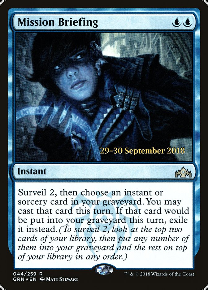 Mission Briefing [Guilds of Ravnica Prerelease Promos] 