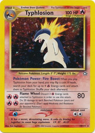 Typhlosion (18/111) [Neo Genesis Unlimited] 