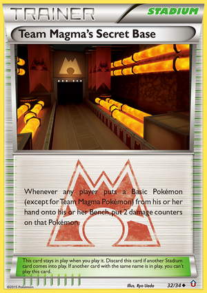Team Magma's Secret Base (32/34) [XY: Double Crisis] 